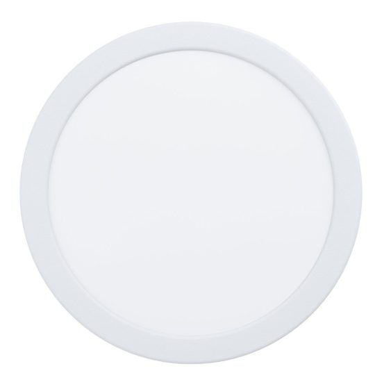 Eglo fueva 6 faretto da incasso per cartongesso led 18,5w cct 2700k 6500k foro 20,5cm rotondo bianco
