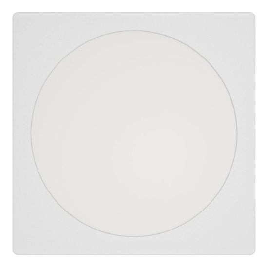 Eglo fueva 6 faretto da incasso per cartongesso led 18,5w cct 2700k 6500k foro 20,5cm quadrato bianco