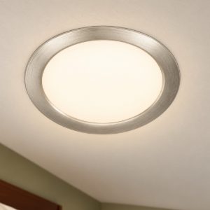 Eglo fueva 6 faretto da incasso per cartongesso led 10,5w cct 2700k 6500k foro 15,5cm rotondo nichel opaco