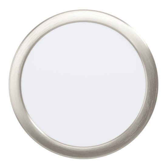 Eglo fueva 6 faretto da incasso per cartongesso led 18,5w cct 2700k 6500k foro 20,5cm rotondo nichel opaco