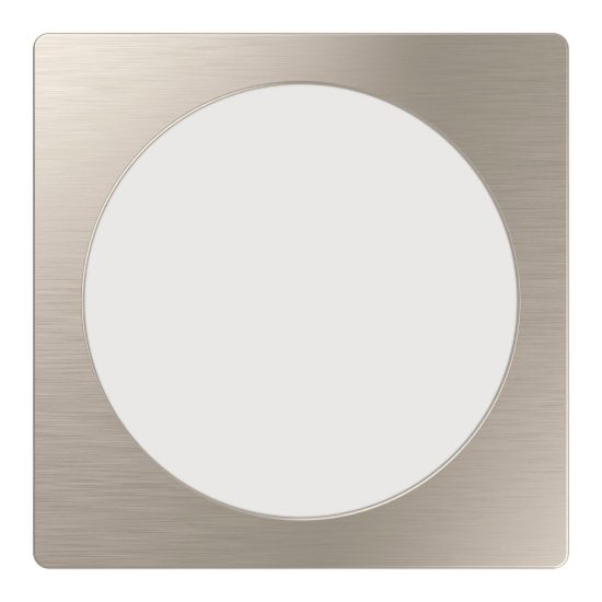 Eglo fueva 6 faretto da incasso per cartongesso led 10,5w cct 2700k 6500k foro 15,5cm quadrato nichel opaco