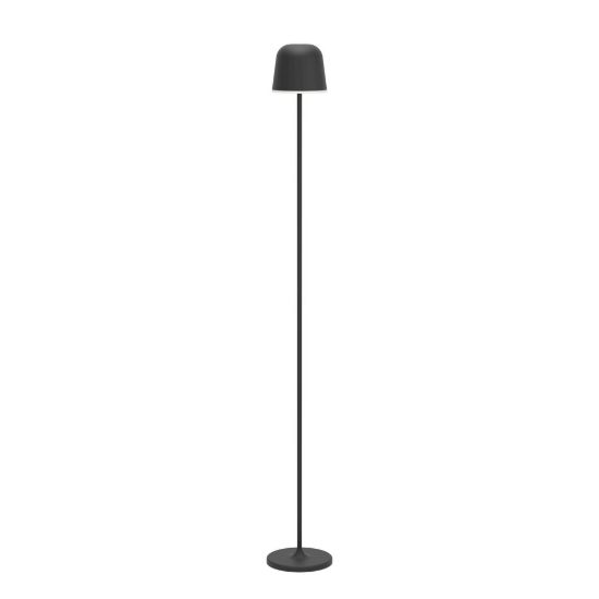 Eglo mannera l lampada da terra per esterno led 4,3w cct 2400k 4000k 140cm ip54 ricaricabile moderna nera