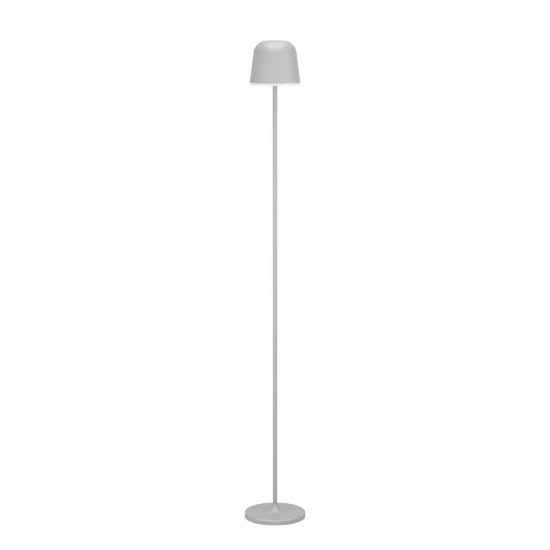 Eglo mannera l lampada da terra per esterno led 4,3w cct 2400k 4000k 140cm ip54 ricaricabile moderna grigia