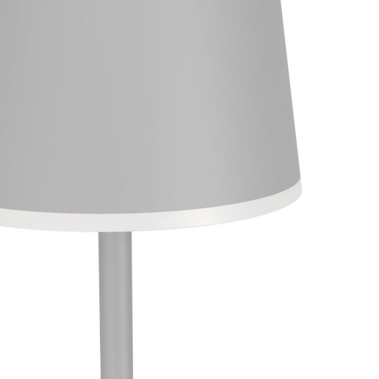 Eglo mannera l lampada da terra per esterno led 4,3w cct 2400k 4000k 140cm ip54 ricaricabile moderna grigia