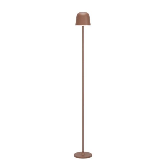 Eglo mannera l lampada da terra per esterno led 4,3w cct 2400k 4000k 140cm ip54 ricaricabile moderna ruggine