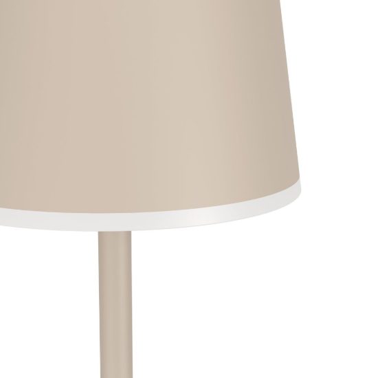 Eglo mannera l lampada da terra per esterno led 4,3w cct 2400k 4000k 140cm ip54 ricaricabile moderna sabbia