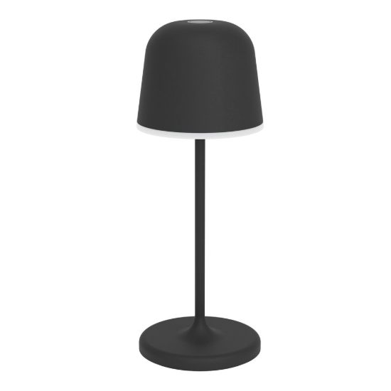 Eglo mannera s lampada da tavolo per esterno led 1,8w cct 2500k 4000k 20cm ip54 ricaricabile moderna nera