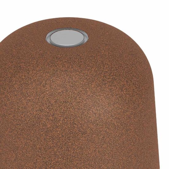 Eglo mannera s lampada da tavolo per esterno led 1,8w cct 2500k 4000k 20cm ip54 ricaricabile moderna ruggine