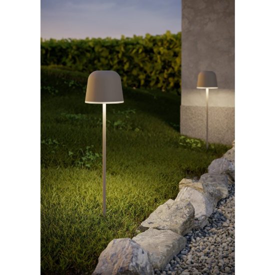 Eglo mannera s lampada da tavolo per esterno led 1,8w cct 2500k 4000k 20cm ip54 ricaricabile moderna sabbia