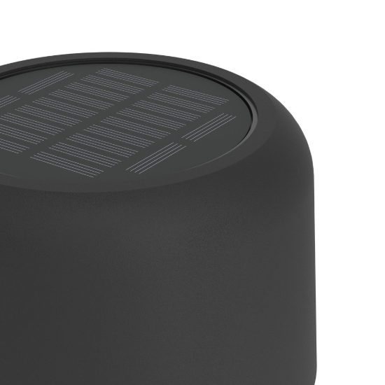 Eglo roccanova l lampada da terra per esterno led 2,8w 3000k 120cm ip44 ricaricabile con pannello solare moderna nera