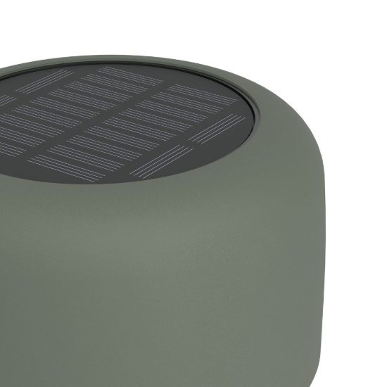 Eglo roccanova lampada da tavolo per esterno led 2,8w 3000k 30cm ip44 ricaricabile con pannello solare moderna verde salvia