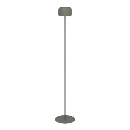 Eglo roccanova l lampada da terra per esterno led 2,8w 3000k 120cm ip44 ricaricabile con pannello solare moderna verde salvia