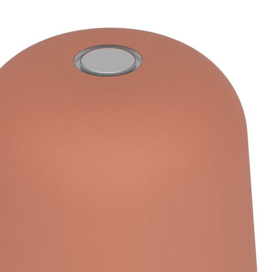 Eglo mannera s lampada da tavolo per esterno led 1,8w cct 2500k 4000k 20cm ip54 ricaricabile moderna terracotta