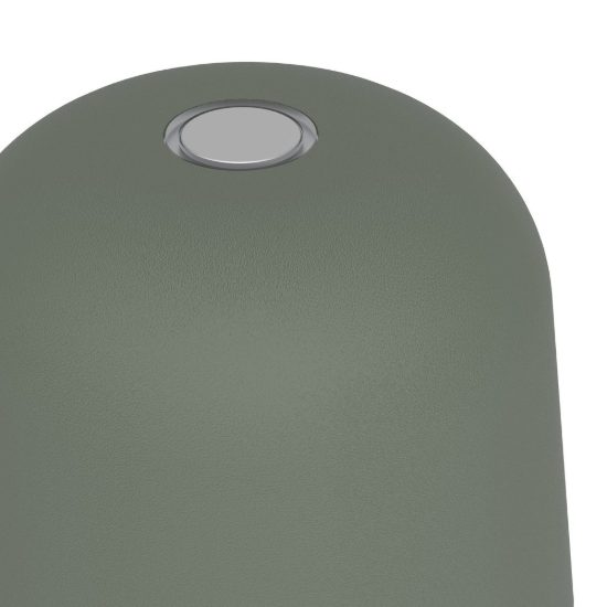 Eglo mannera s lampada da tavolo per esterno led 1,8w cct 2500k 4000k 20cm ip54 ricaricabile moderna verde salvia