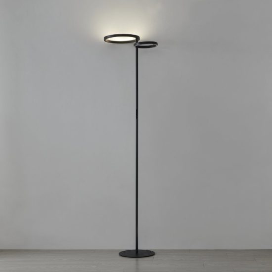 Eglo castelpoto 1 piantana led 28w cct 2700k 6500k 180cm per soggiorno moderna nera