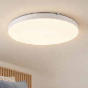 Eglo frania z plafoniera led 20w rgb 2700k 6500k 43cm smart per camera da letto moderna bianca