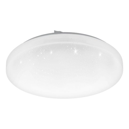 Eglo frania z plafoniera led 12w rgb 2700k 6500k 31cm smart bianca e cristallo