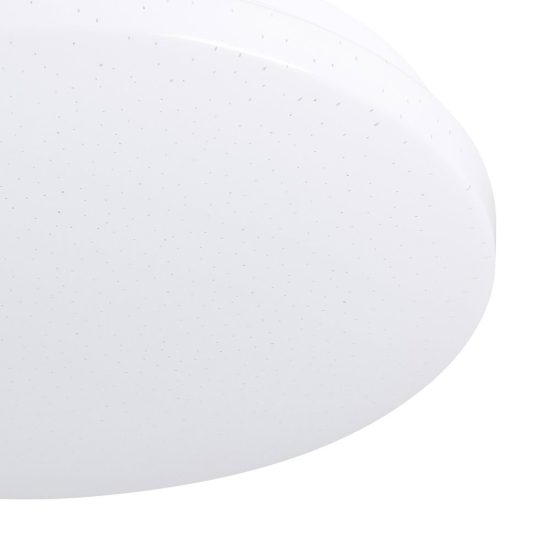 Eglo frania z plafoniera led 12w rgb 2700k 6500k 31cm smart bianca e cristallo