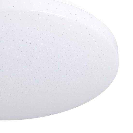 Eglo frania z plafoniera led 20w rgb 2700k 6500k 43cm smart per sala da pranzo bianca e cristallo