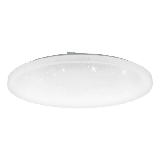 Eglo frania z plafoniera led 25w rgb 2700k 6500k 50cm smart per sala da pranzo bianca e cristallo