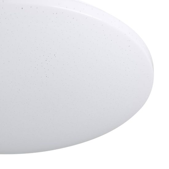 Eglo frania z plafoniera led 25w rgb 2700k 6500k 50cm smart per sala da pranzo bianca e cristallo