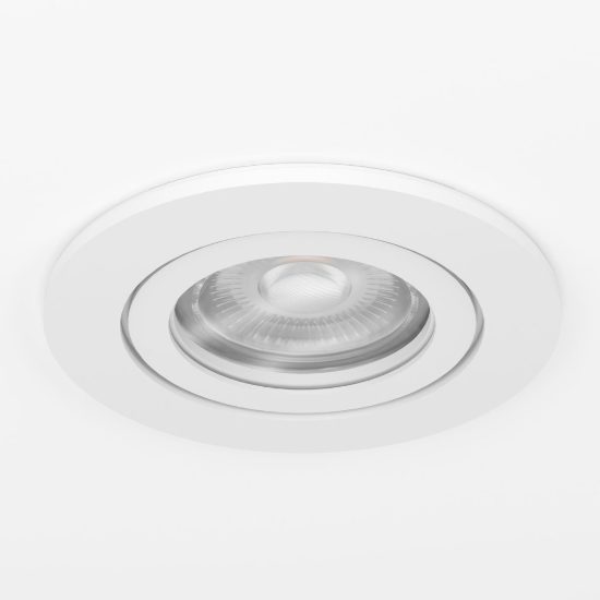 Eglo barranco faretto da incasso per cartongesso orientabile led 4,5w cct 2700k 6500k foro 6,8cm bianco