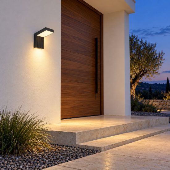 Eglo grottazzolina applique da esterno led 10w 3000k 11cm ip65 moderna rettangolare nera