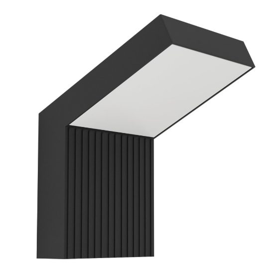 Eglo grottazzolina applique da esterno led 10w 3000k 11cm ip65 moderna rettangolare nera