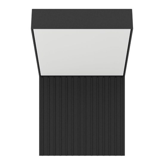 Eglo grottazzolina applique da esterno led 10w 3000k 11cm ip65 moderna rettangolare nera