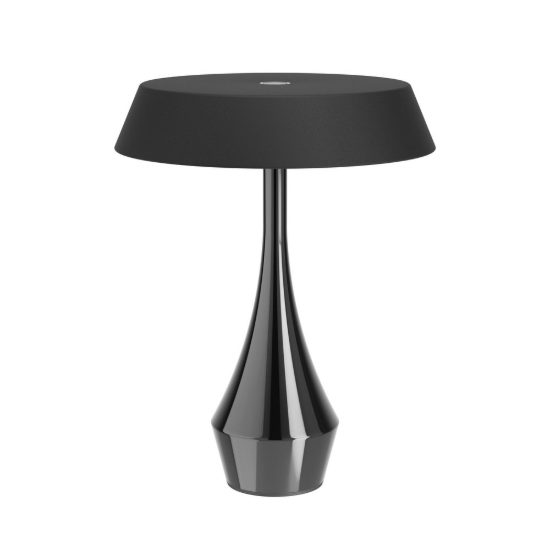 Eglo turcio lampada da tavolo per esterno led 5w cct 2500k 4000k 20cm ip44 ricaricabile moderna nera lucida