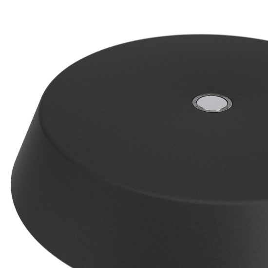 Eglo turcio lampada da tavolo per esterno led 5w cct 2500k 4000k 20cm ip44 ricaricabile moderna nera lucida