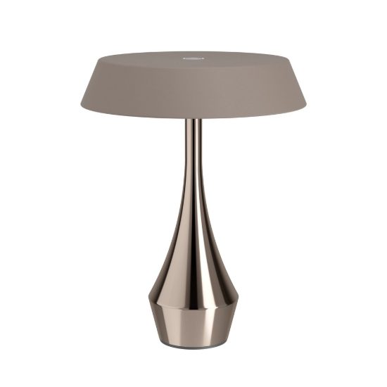 Eglo turcio lampada da tavolo per esterno led 5w cct 2500k 4000k 20cm ip44 ricaricabile moderna bronzo scuro