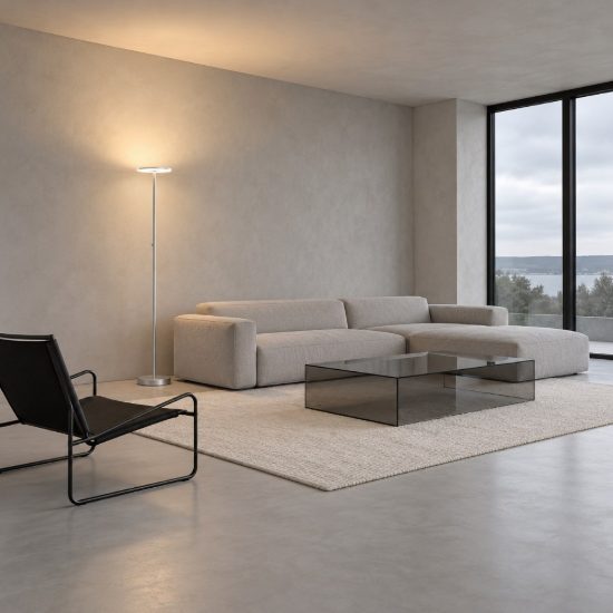 Eglo piagnolo piantana led 20w cct 2700k 6500k 168cm dimmerabile per soggiorno moderna argento