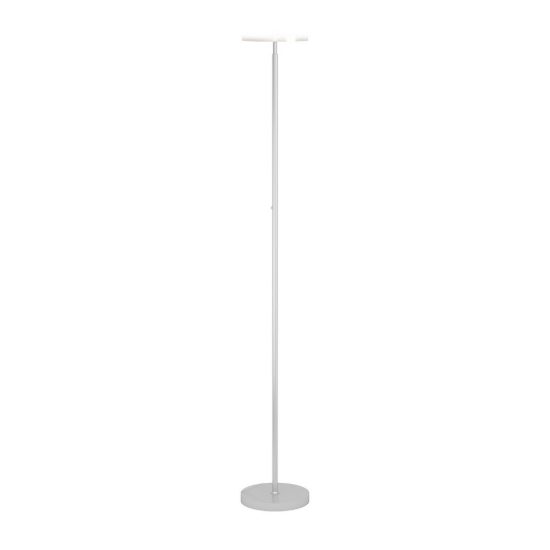 Eglo piagnolo piantana led 20w cct 2700k 6500k 168cm dimmerabile per soggiorno moderna argento