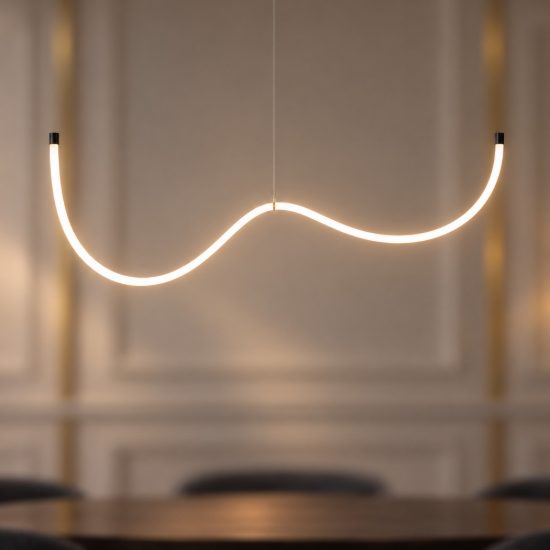 Eglo glow ww lampadario led 24w 3000k 300cm per sala da pranzo moderno nero