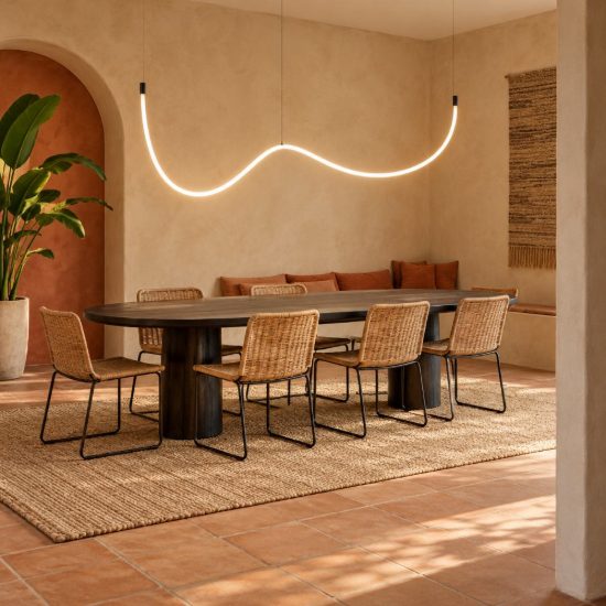 Eglo glow nw lampadario led 24w 4000k 300cm per sala da pranzo moderno nero