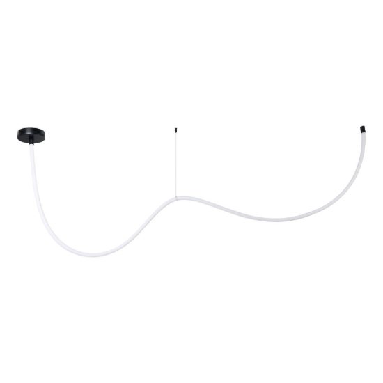 Eglo glow nw lampadario led 24w 4000k 300cm per sala da pranzo moderno nero
