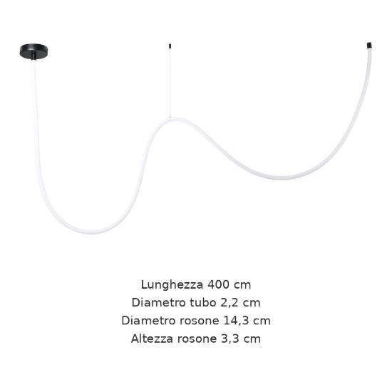 Eglo glow nw lampadario led 24w 4000k 400cm per sala da pranzo moderno nero