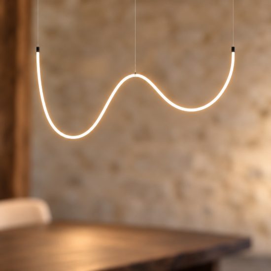 Eglo glow rgbw lampadario led 33w rgb 3000k 400cm con telecomando per sala da pranzo moderno nero