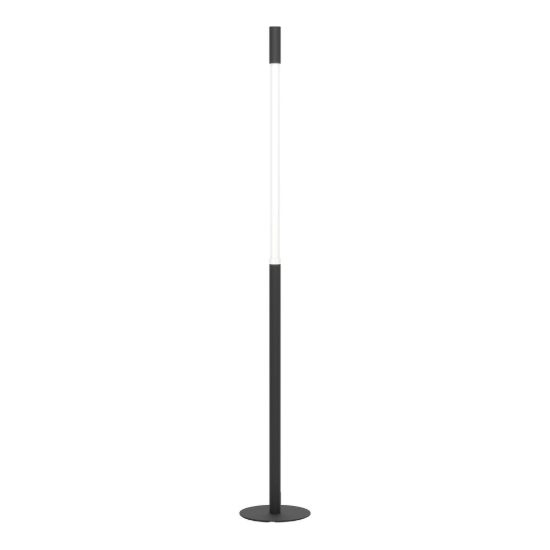 Eglo parabita piantana led 12w 3000k 132cm dimmerabile per soggiorno moderna nera e bianca