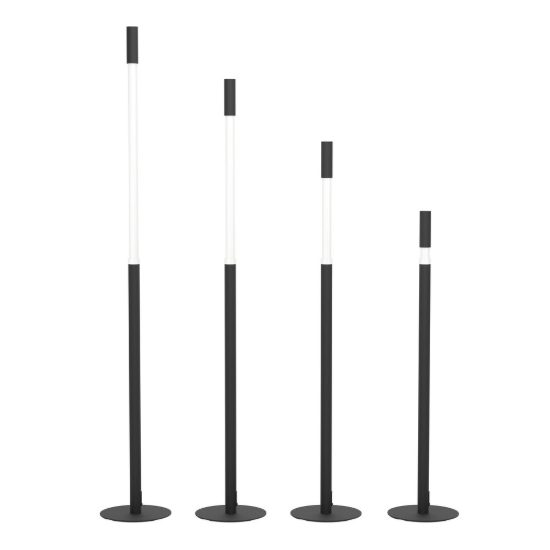 Eglo parabita piantana led 12w 3000k 132cm dimmerabile per soggiorno moderna nera e bianca