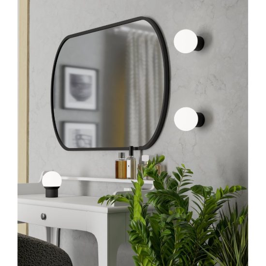 Eglo gombio abat-jour per camera da letto led 2,8w cct 2500k 4000k 12,7cm ricaricabile con telecomando moderna nera e bianca