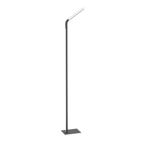Eglo mirante piantana led 19,5w cct 2700k 6500k 158,4cm dimmerabile per soggiorno moderna nera