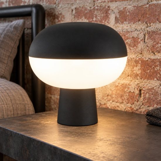Eglo marini z abat-jour per camera da letto led 12w rgb 2700k 6500k 22cm smart moderna nera opaca