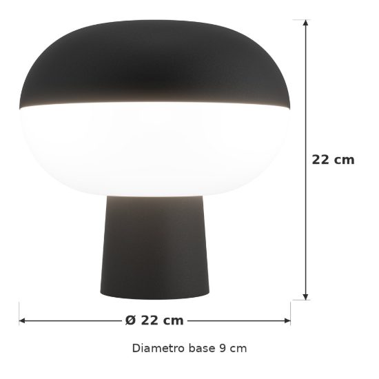 Eglo marini z abat-jour per camera da letto led 12w rgb 2700k 6500k 22cm smart moderna nera opaca