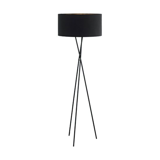 Eglo fondachelli piantana e27 151,5cm per soggiorno moderna nera