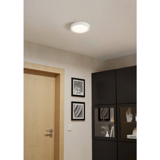 Eglo idun e plafoniera led 18,2w 3000k 22,5cm moderna rotonda bianca