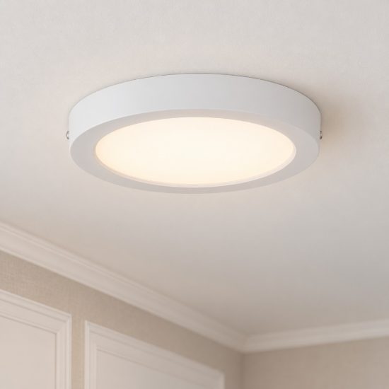 Eglo idun e plafoniera led 24,2w 3000k 28cm moderna rotonda bianca