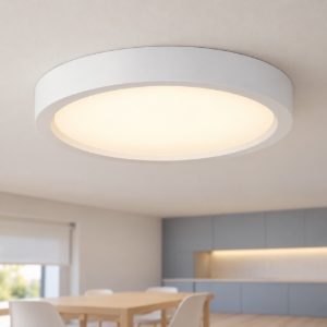 Eglo idun e plafoniera led 17w 3000k 28,5cm moderna rotonda bianca