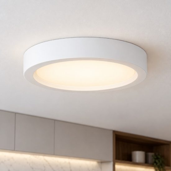 Eglo idun e plafoniera led 14w 4000k 21cm moderna rotonda bianca